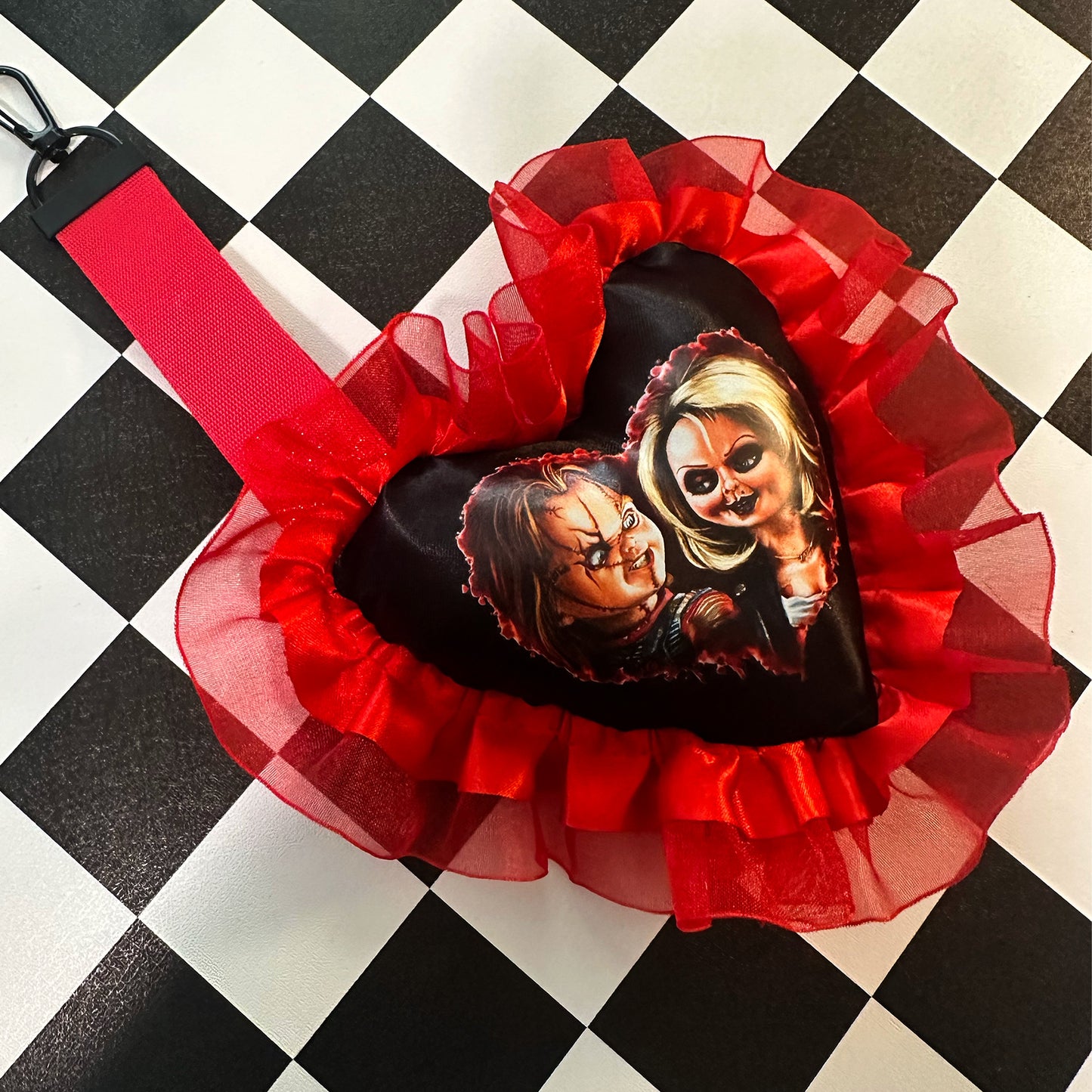 Plastic Demon Couple Keychain