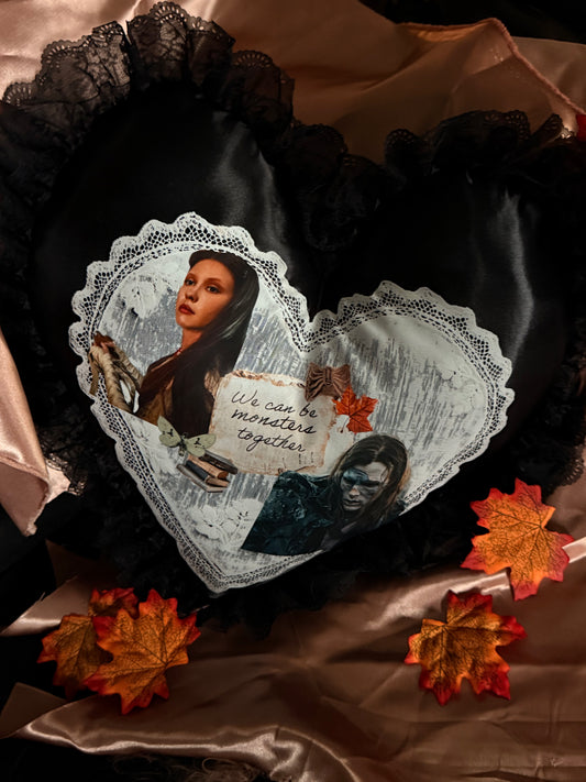 We can be monsters together pillow