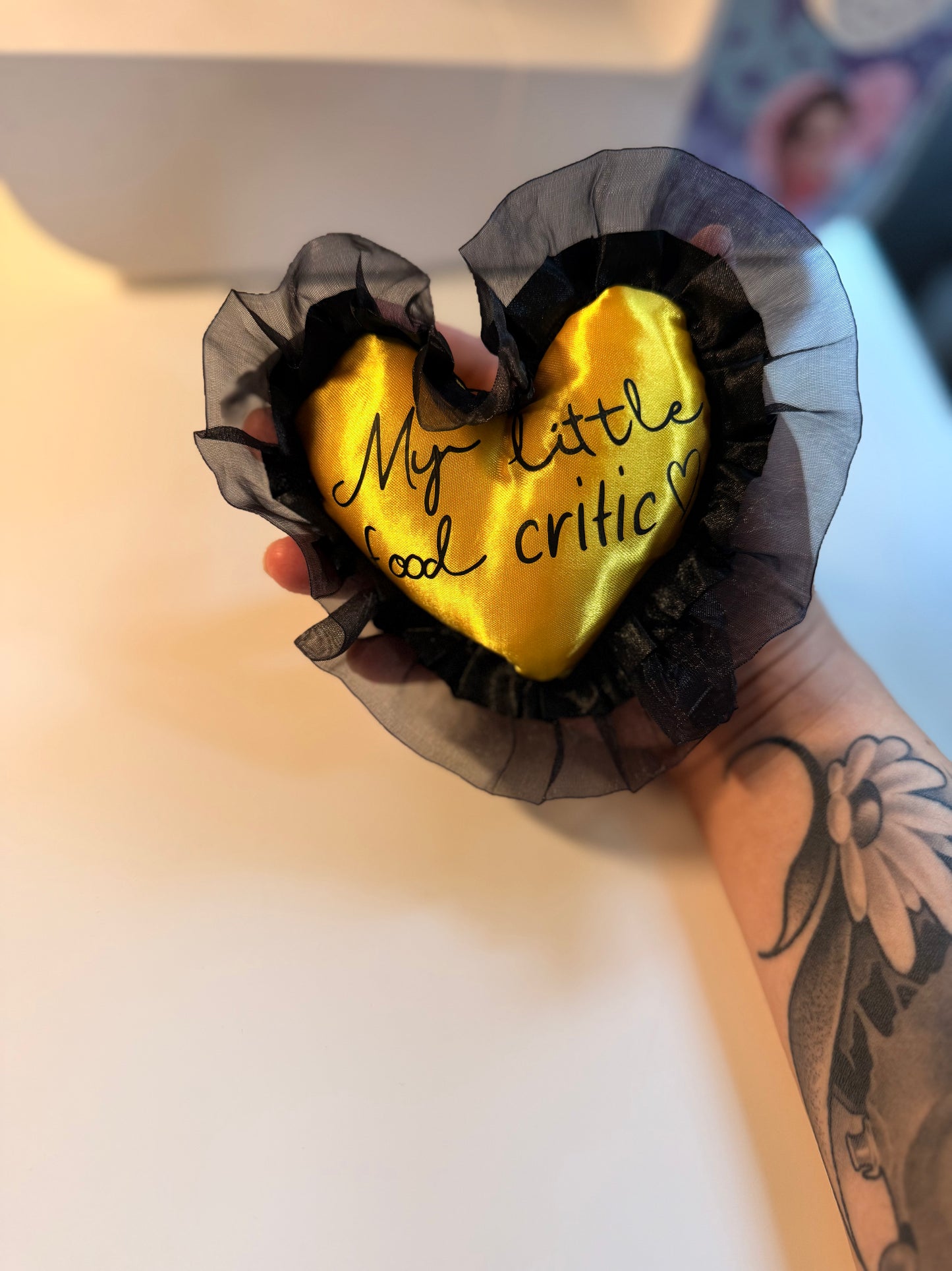 My little food critic bag charm