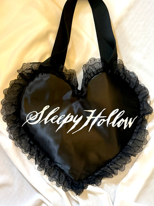 Sleepy Hollow White Text Tote Bag