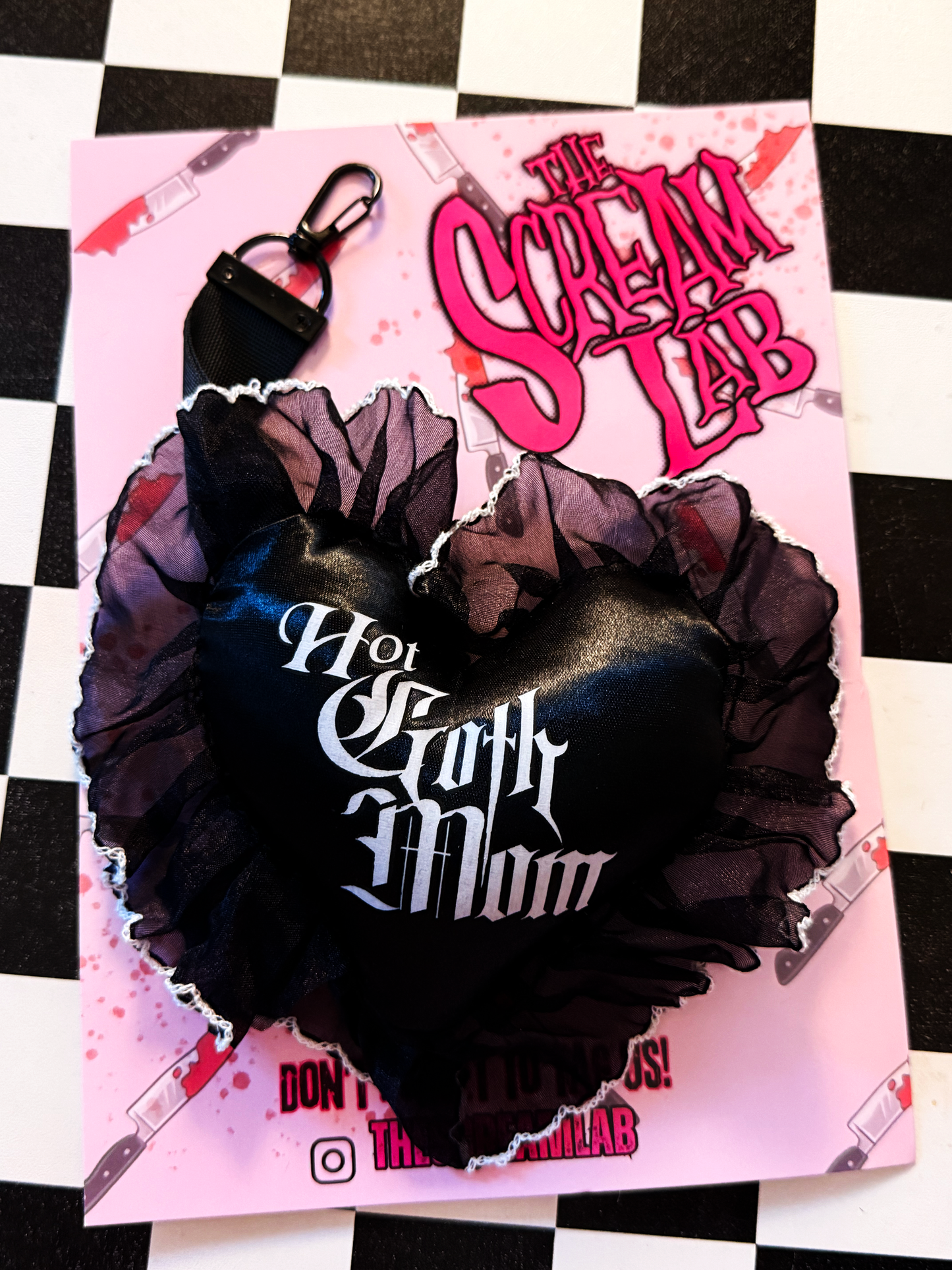 Hot Goth Mom Bag Charm/ Keychain