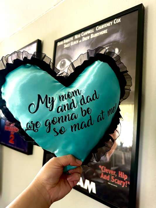 "my mom and dad" pillow
