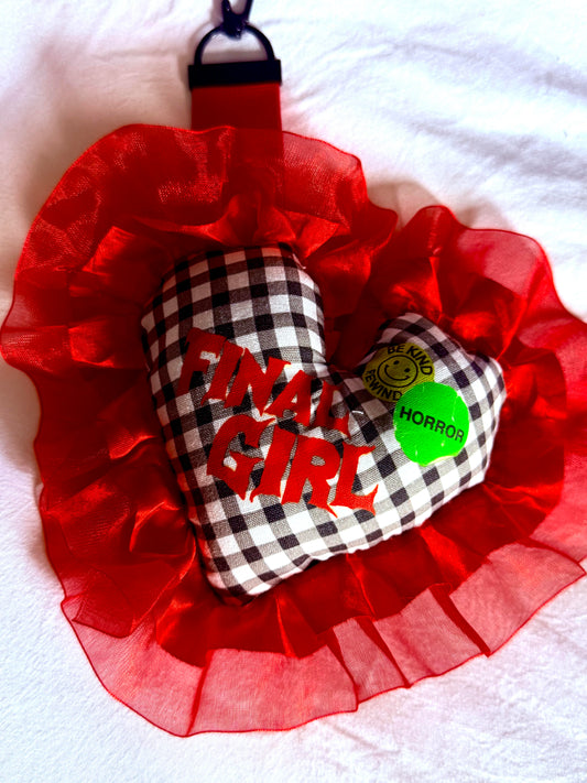 Final Girl Bag Charm (with horror sticker)